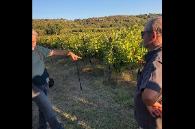 Philippe Pouchin en plein démonstration avec Guillaume Rerolle